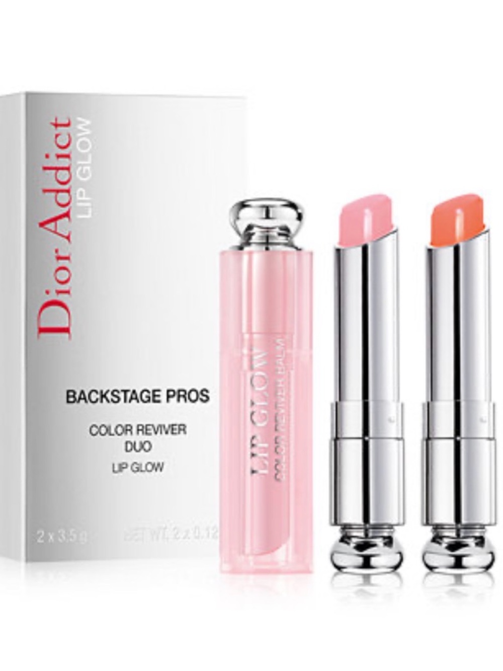 Dior Addict Lip Glow Lip Balm Color Reviver Duo Mini Set